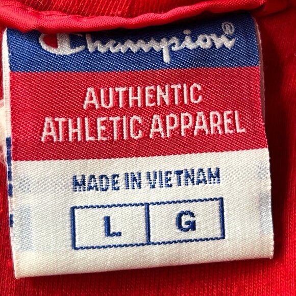 Vintage Champion Hooded Nebraska Cornhuskers Jacket Mens Large Red - Picture 5 of 8